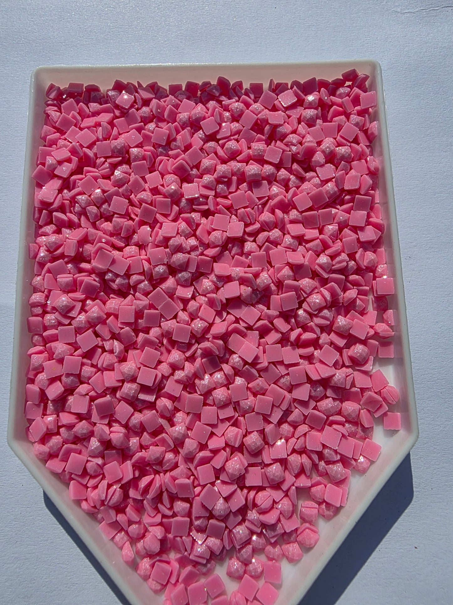 Square Fairy Dust Drills by Silaba Crafts, colorful craft drills arranged in a neat display on a white background.