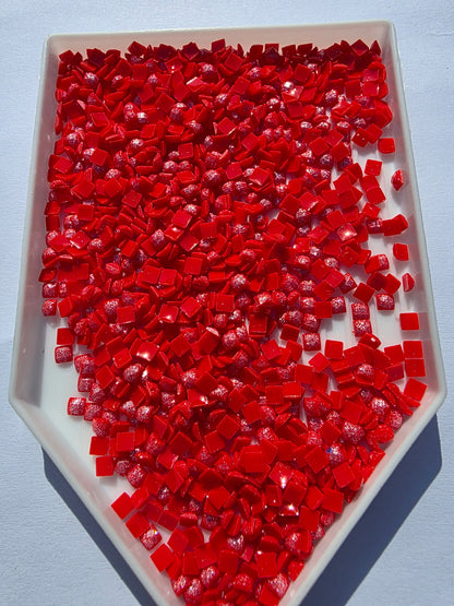 Square Fairy Dust Drills by Silaba Crafts, vibrant colorful drill bits used for crafting and decorative projects.