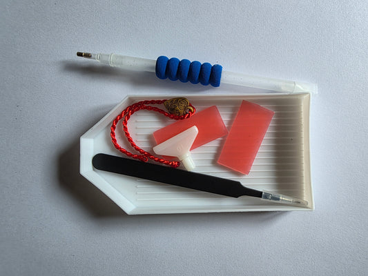 Diamond Art Painting Trays – Large & Small Kits with Tools, Wax, Pen & Tweezers - Silaba Crafts